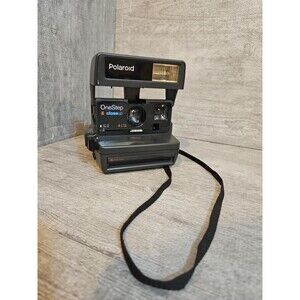 Vintage Polaroid Camera One Step Close Up 600 Land Camera Black Works Nostalgia